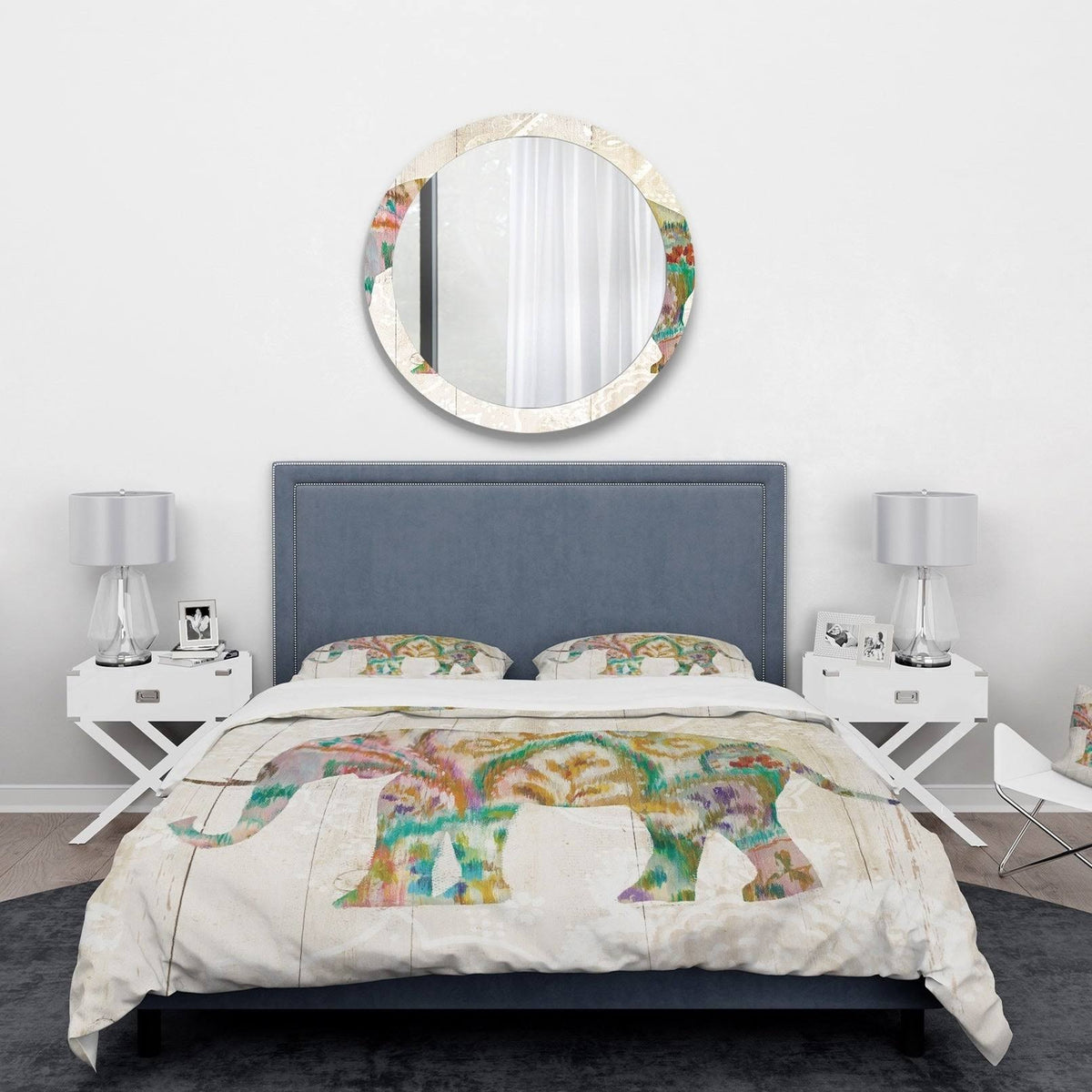 Multi-Color Traditional Bedding Set Duvet Cover and Shams A49554