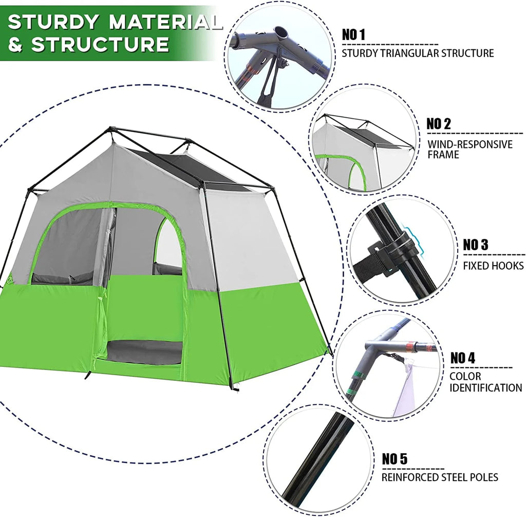 6 Person Portable Camping Tent N3725