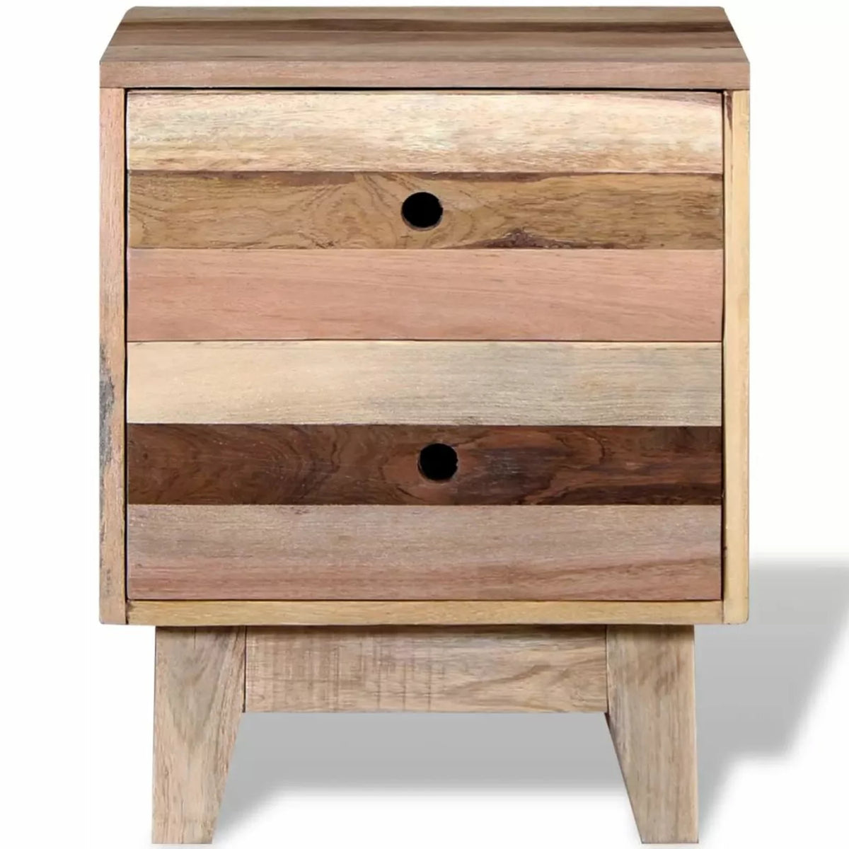 Solid Reclaimed Wood Bedside Cabinet L5960