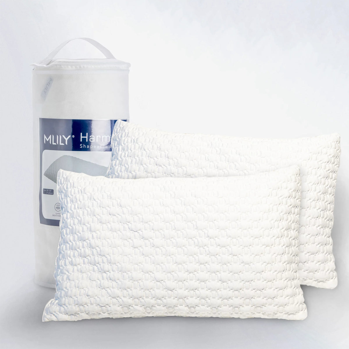 Shredded Memory Foam Bed Pillow Queen Firm C1725