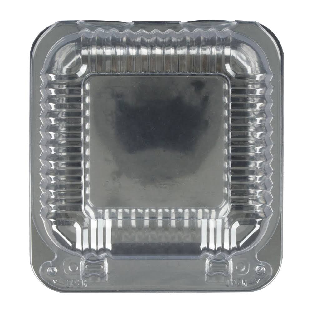 Plastic Square Food Container Clear, 5.3 inch Length x 5.6 inch Width x 3.3 inch Depth, 500/Case K428