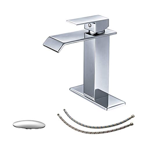 Brushed Nickel Waterfall Vessel Sink Faucet X9746