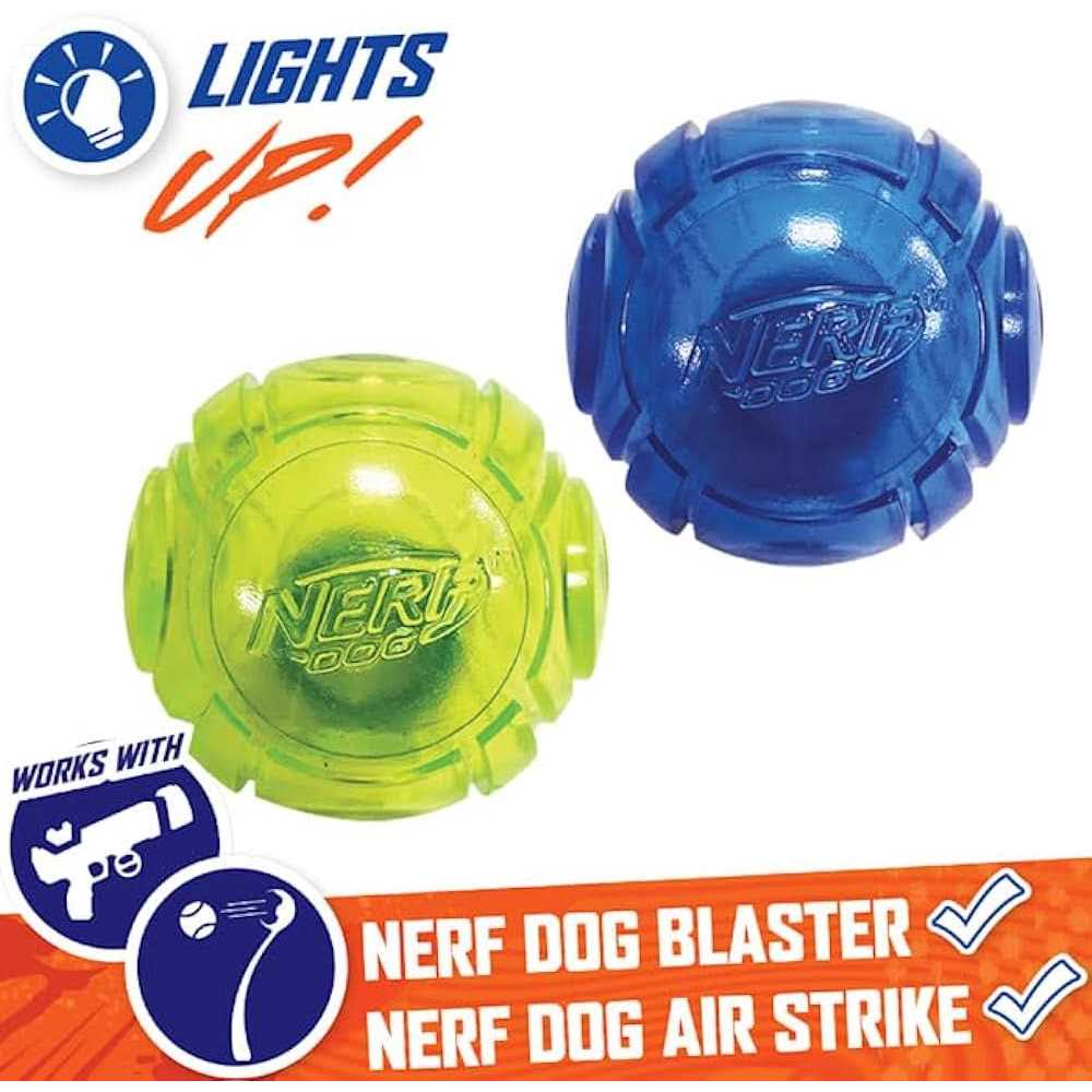 Blue Green LED Ball Dog Toys K82009
