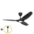 Black Outdoor Ceiling Fan with Downrod M576369