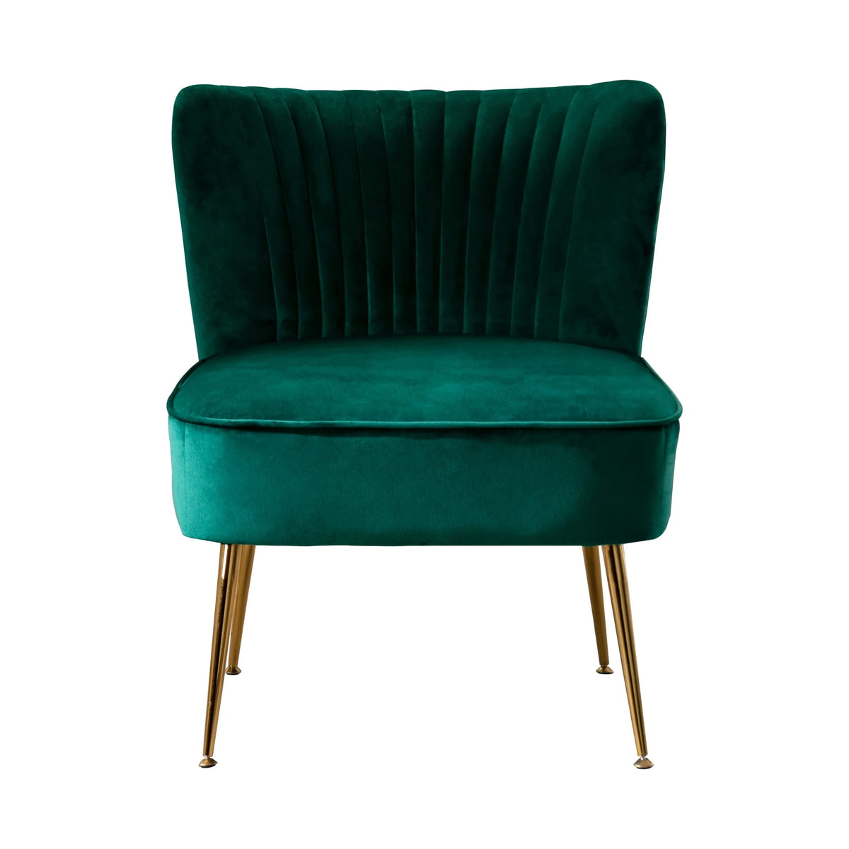 Green Velvet Upholstered Accent Chair E115290