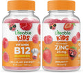 Vitamin B12 Kids Zinc 25mg Gummies Bundle Chewable Gluten Free GMO Free Vitamin Supplement S62517