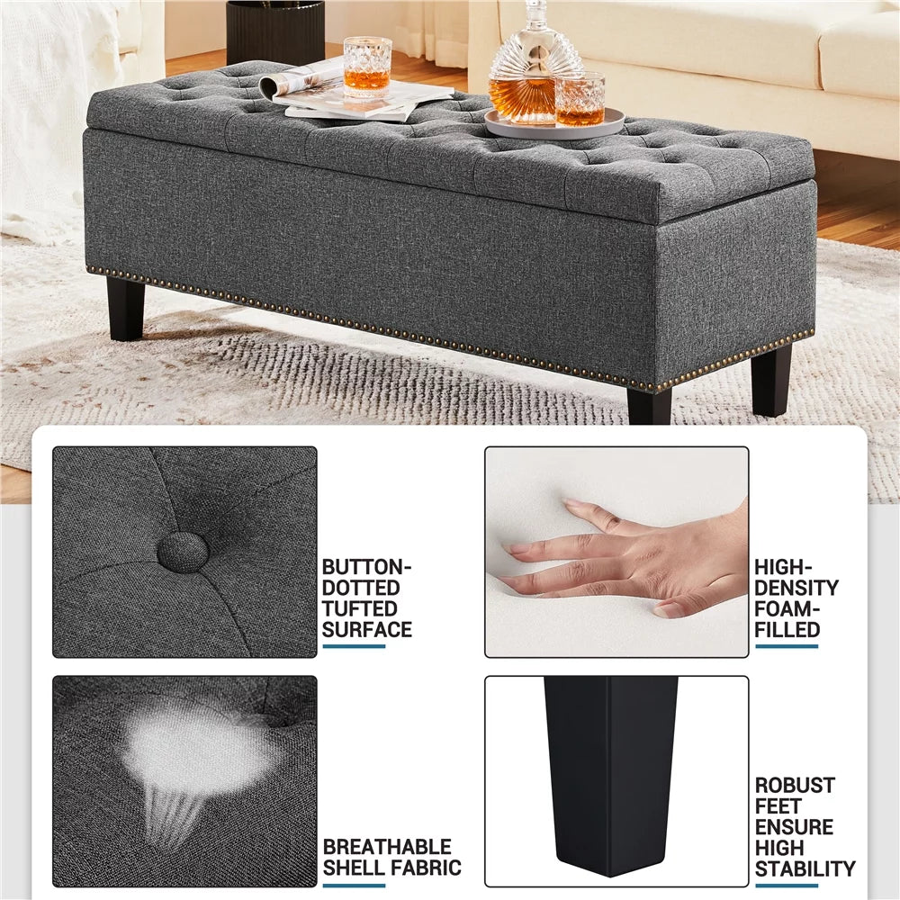 Modern Tufted Storage Bench T913815
