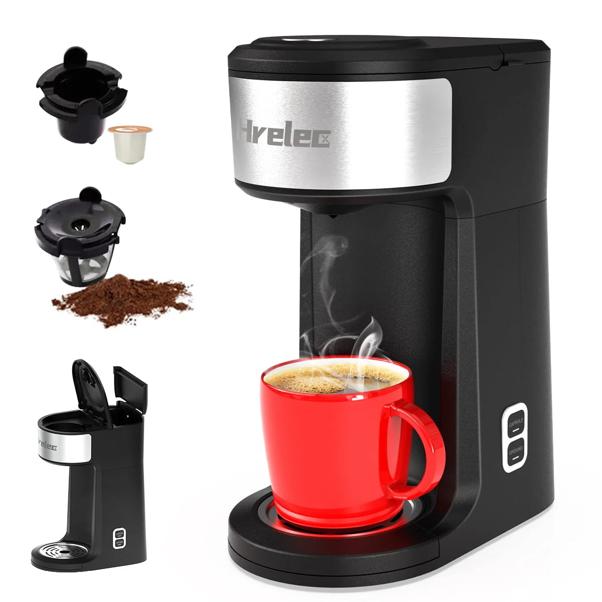 2-Way Single Serve Coffee Maker with 8-14 oz Brew Size X5990