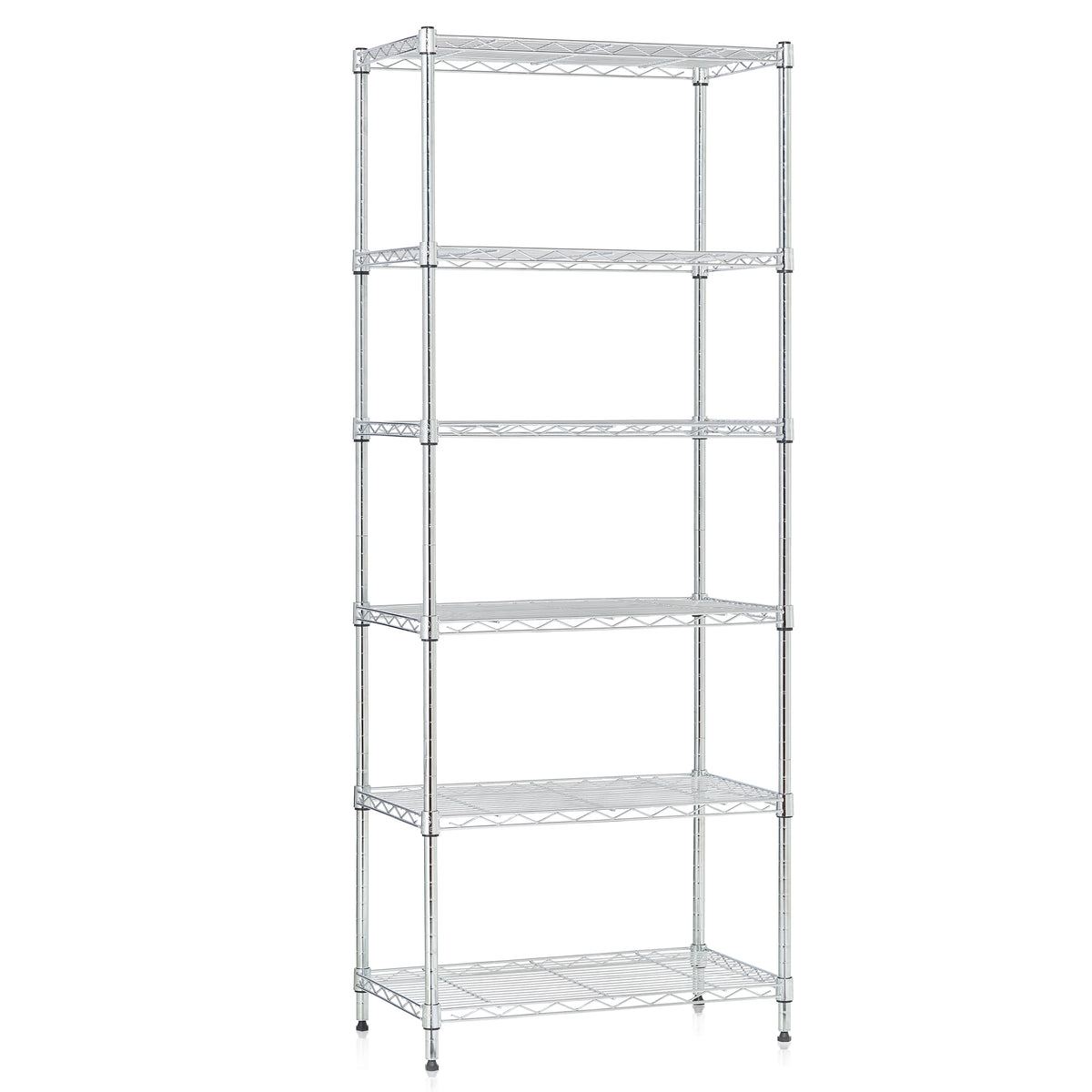 6-Shelf Wire Shelf Unit, Chrome R2455