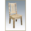 Wood Side Chair with Wooden Seat in Natural R47669