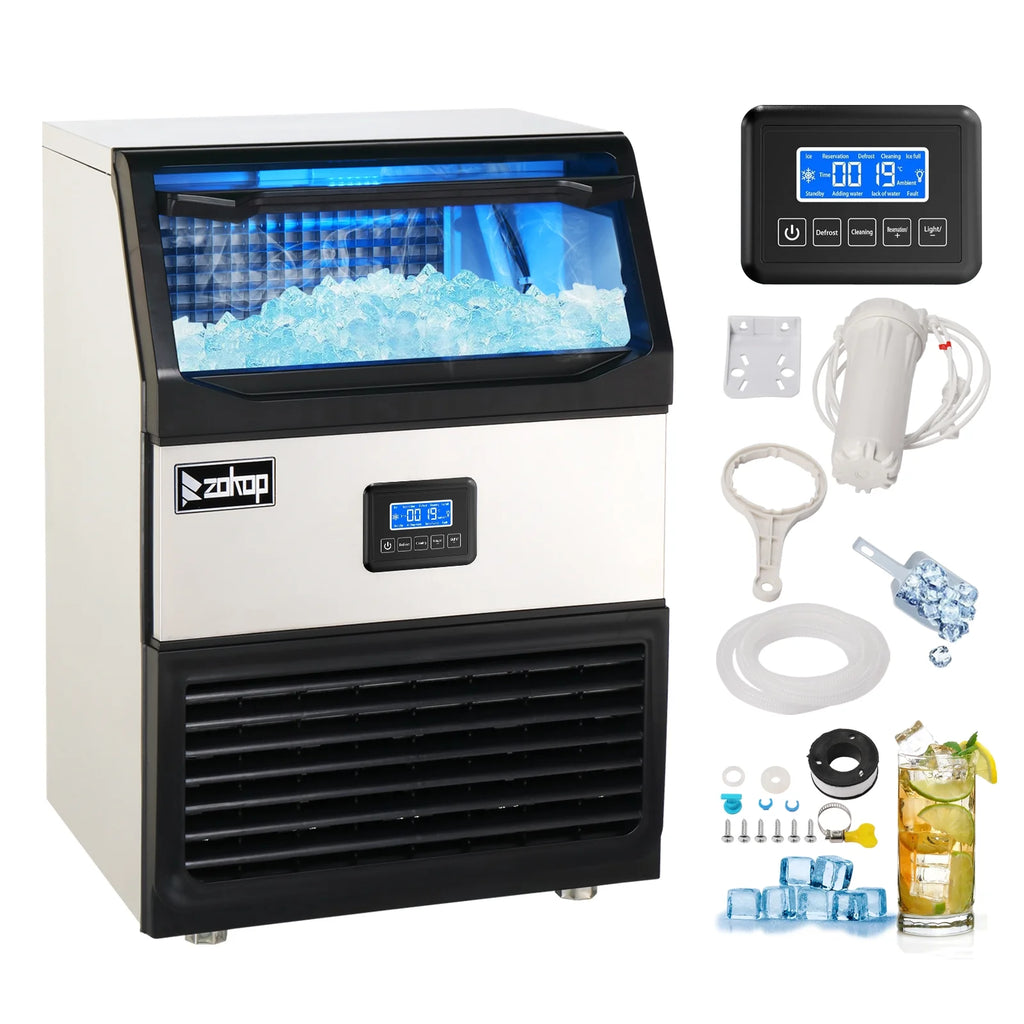 Commercial Stainless Steel Freestanding Ice Maker Cube Machine J4731