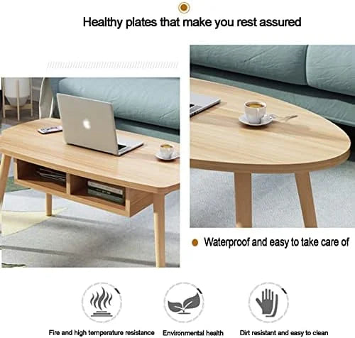 Blue Oval End Table I1533