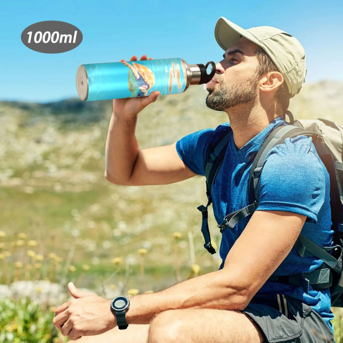 Insulated Stainless Steel Water Bottle with Straw Lid, 20 oz A157