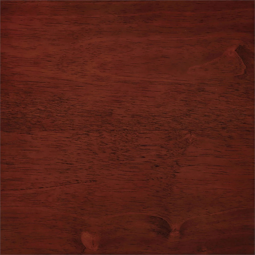 Round Coffee Table with Shelf Mahogany Wood Finish J621346