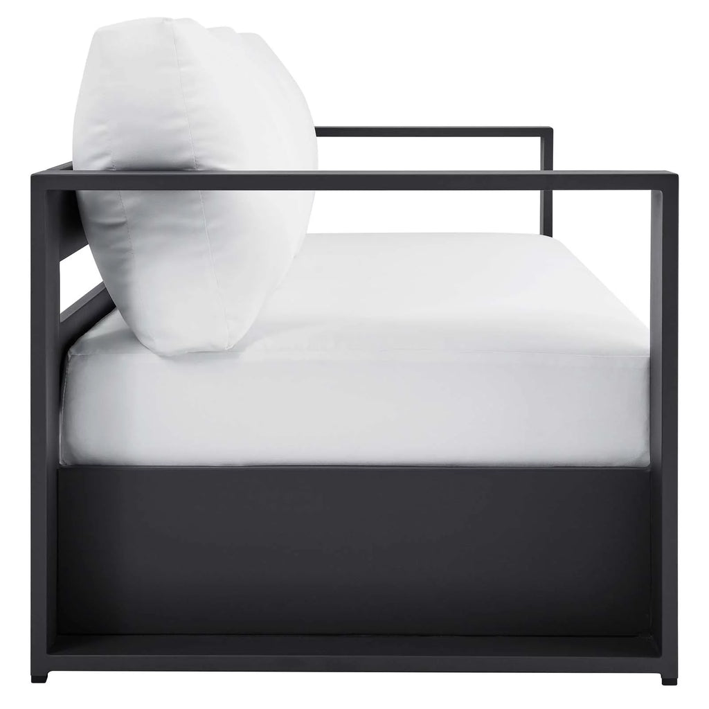Gray White Aluminum Sofa O191331