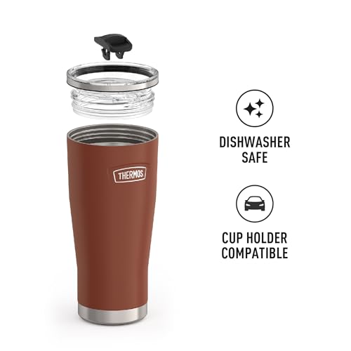 Stainless Steel Cold Tumbler with Slide Lock, 24 Ounce Y367