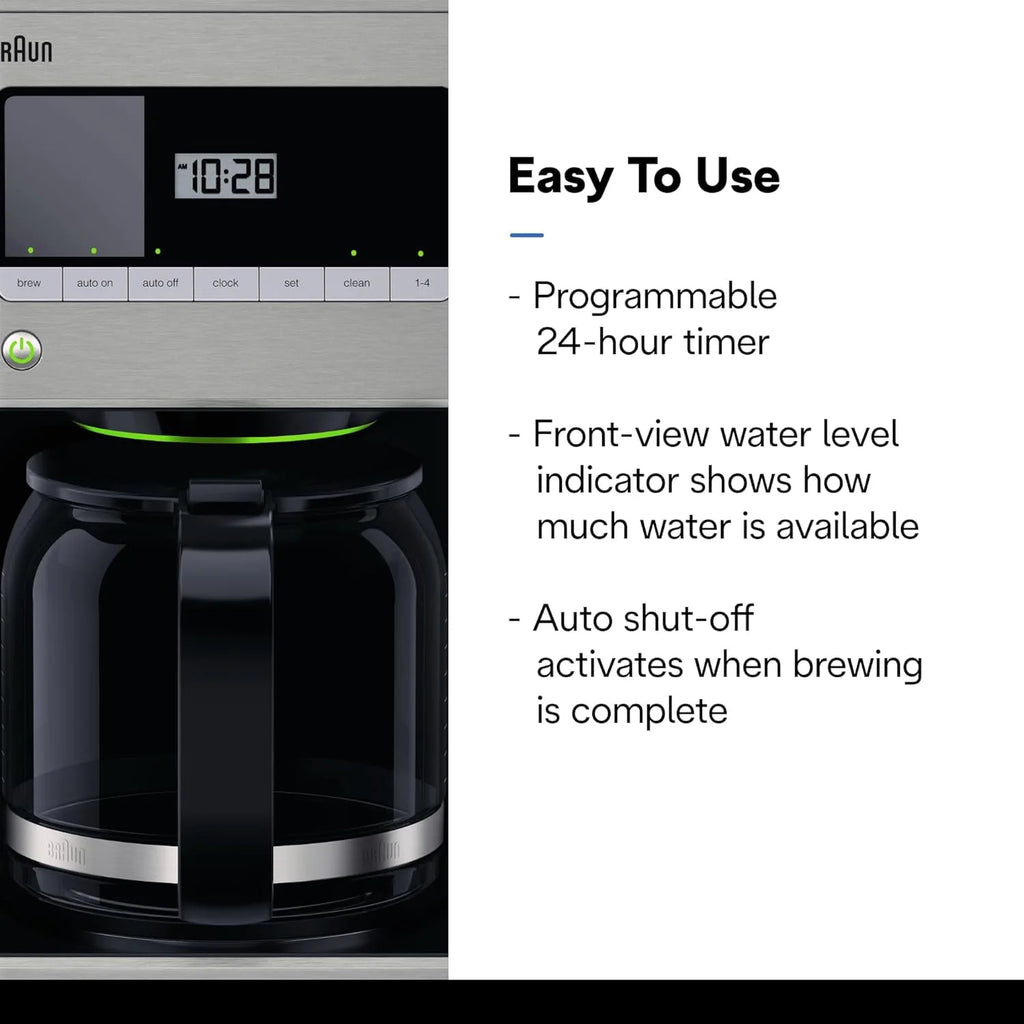 12-Cup Stainless Steel Drip Coffee Maker F5322