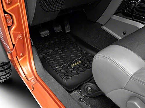 Black Front Floor Mats for Jeep Wrangler JK G2053