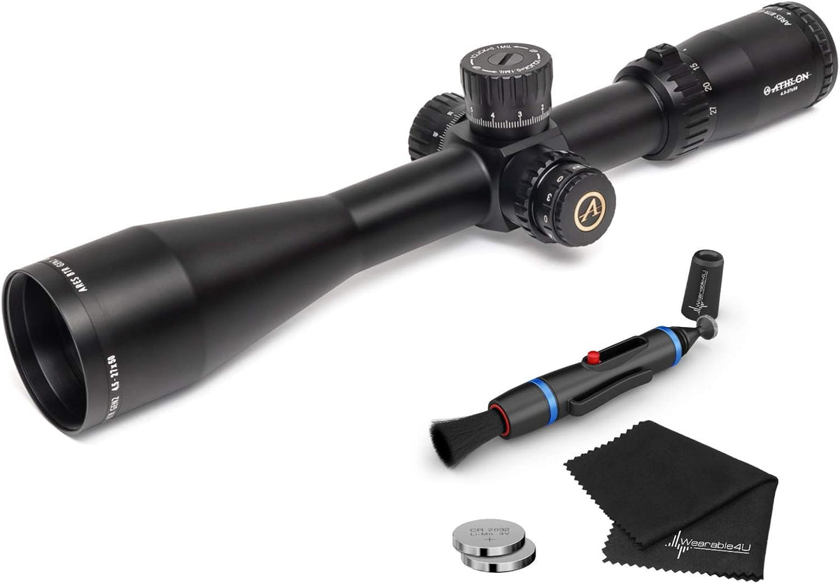4.5-27x50 Riflescope with Extra Battery CR2032 and Lens Cleaning Pen and Cloth Bundle A215