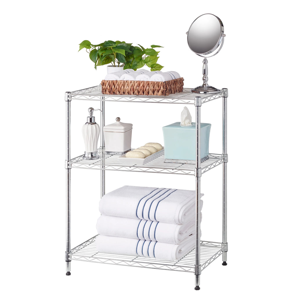6-Shelf Wire Shelf Unit, Chrome R2455