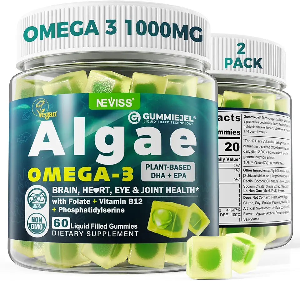Vegan Omega 3 Gummies 1000mg Sugar Free 120 Cts Z85041