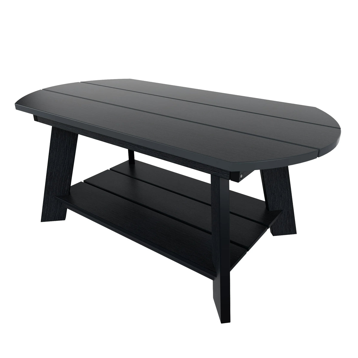 Black 3-Piece Outdoor Coffee Table and Side Table Set I167792