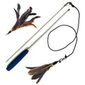 2 Guinea Feather Wand Cat Toy B263