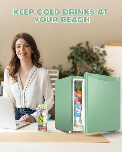 1.7 Cu.ft Black Mini Fridge with Freezer G6114
