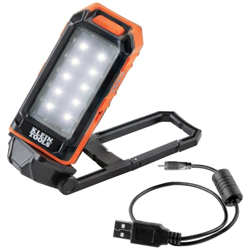 Rechargeable LED Flashlight Worklight with Kickstand and Carabiner K16748
