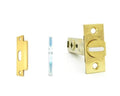 Vintage Brass Passage Latch with Faceplate and Strike S1359