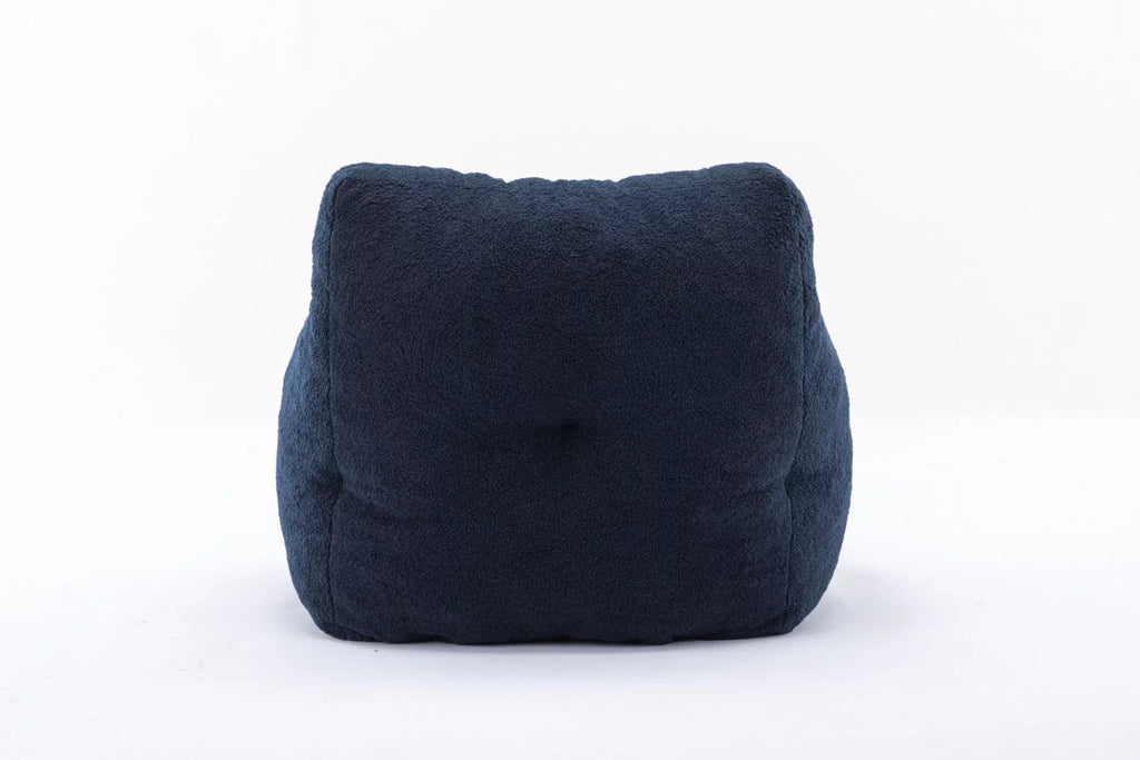 Soft Teddy Fabric Bean Bag Chair 39.4*39.4*27.6 Inches J4385