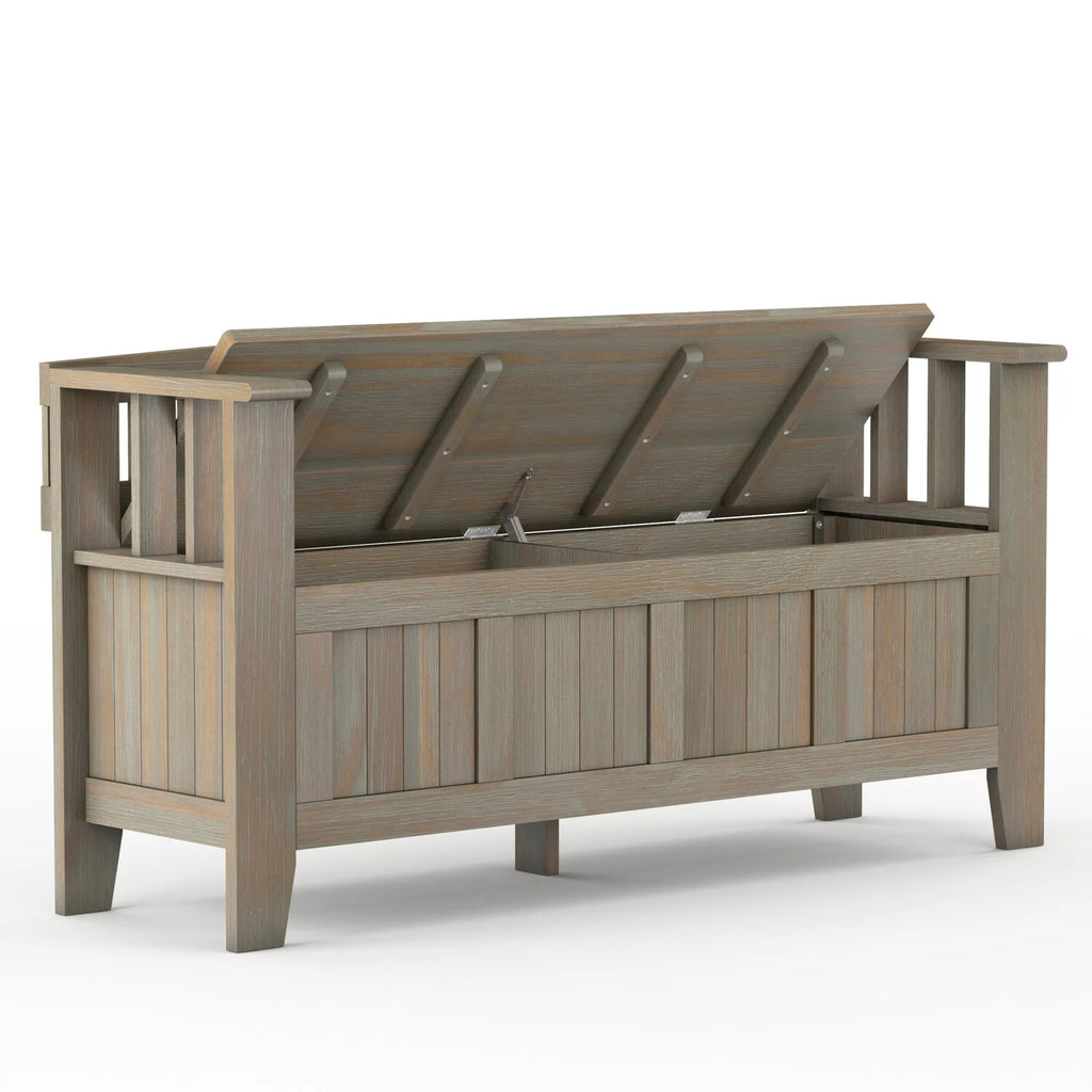 Solid Wood 48 inch Wide Storage Bench O4092