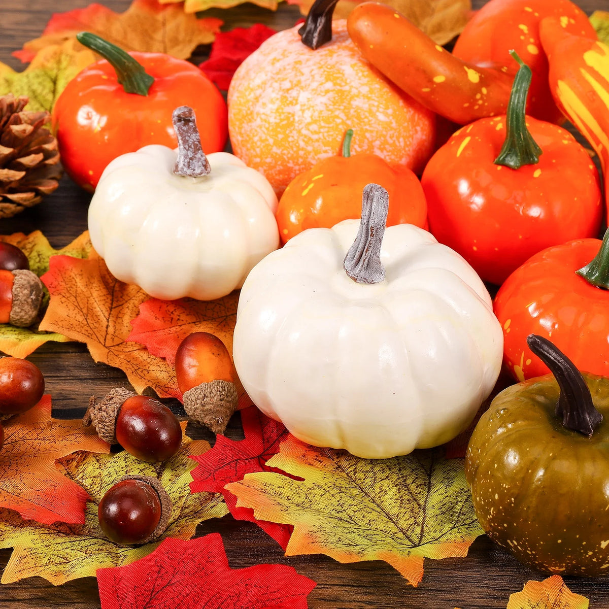 86 Pcs Christmas Artificial Pumpkins Home Decoration Set G542759