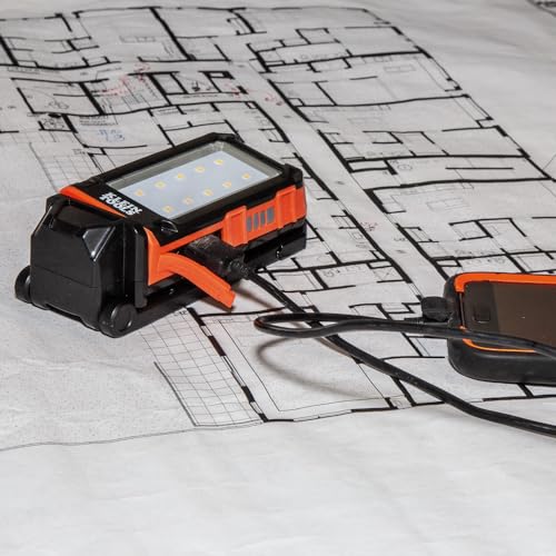 Rechargeable LED Flashlight Worklight with Kickstand and Carabiner K16748