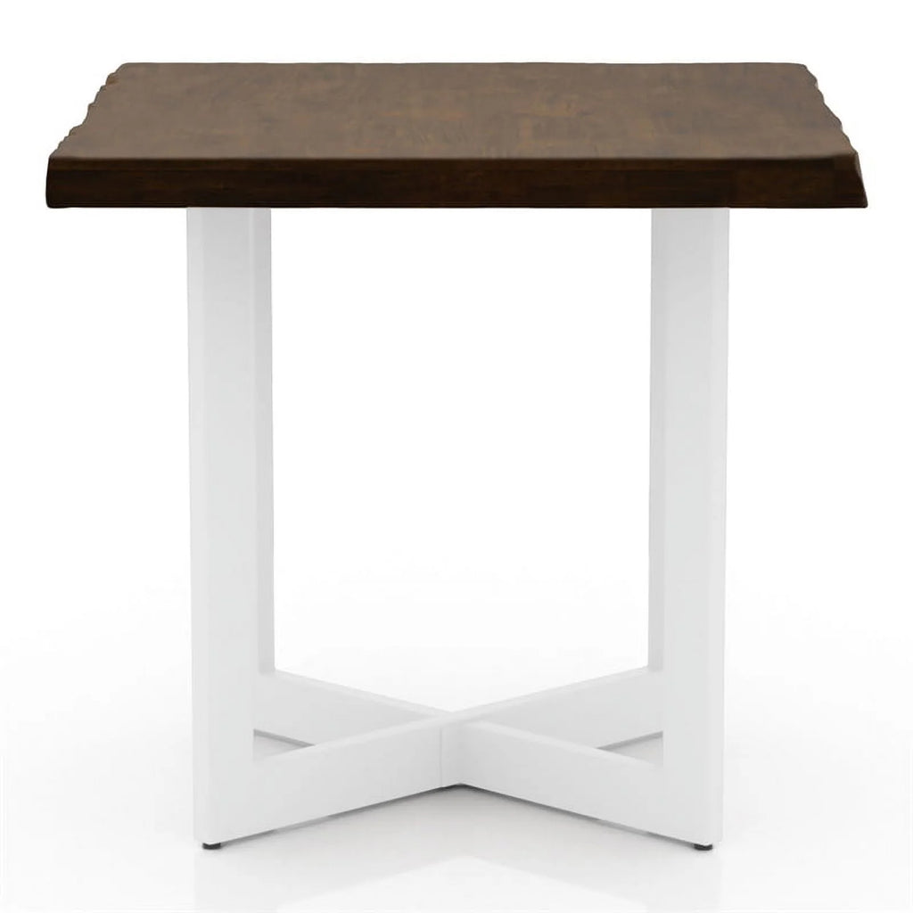 Oak and White Wood End Table Set of 2 H33417