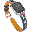 Genuine Leather Bands Compatible Fitbit Versa Smartwatch J9212