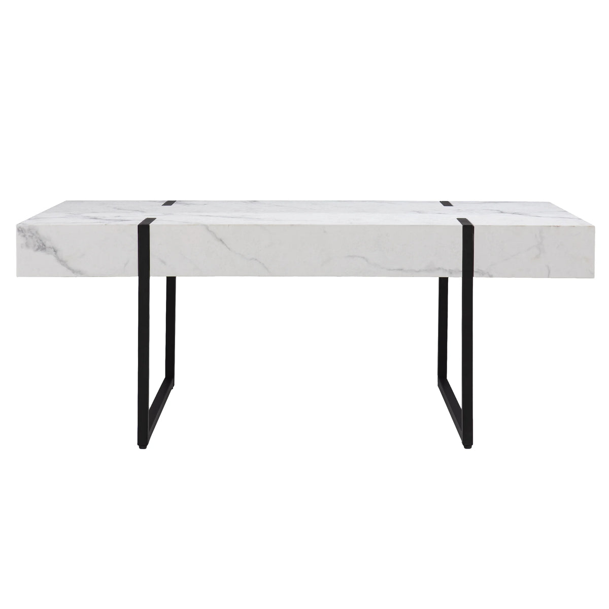 Modern Rectangle Faux Marble Cocktail Table T11221