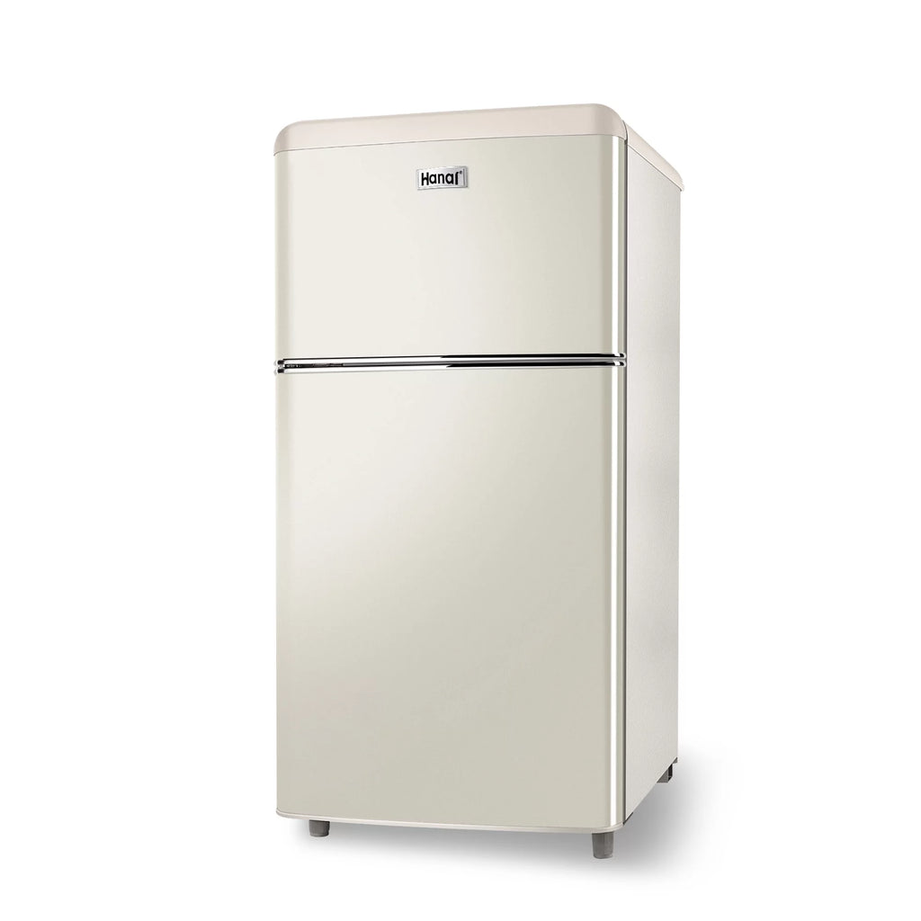 3.5 Cu Feet Two Door Mini Fridge with Freezer, Black O9300