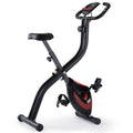 Folding Stationary Exercise Bike with LCD Monitor T57155