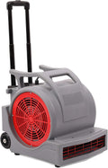 3-Speed 4000 CFM Air Mover Floor Carpet Dryer with Handle Wheelkit Gray S232432