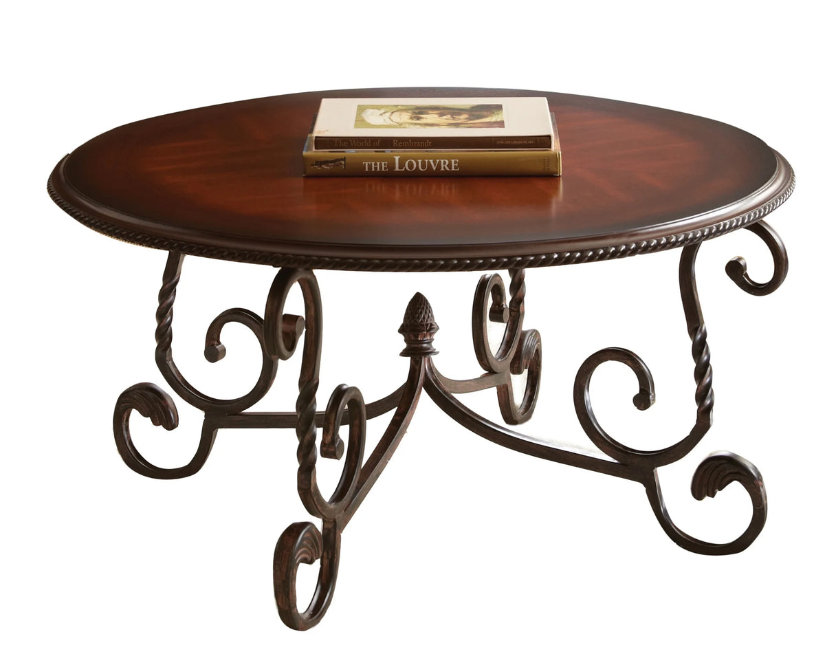 Round Wood Coffee Table A1035