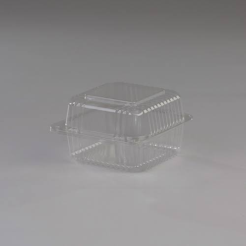 Plastic Square Food Container Clear, 5.3 inch Length x 5.6 inch Width x 3.3 inch Depth, 500/Case K428