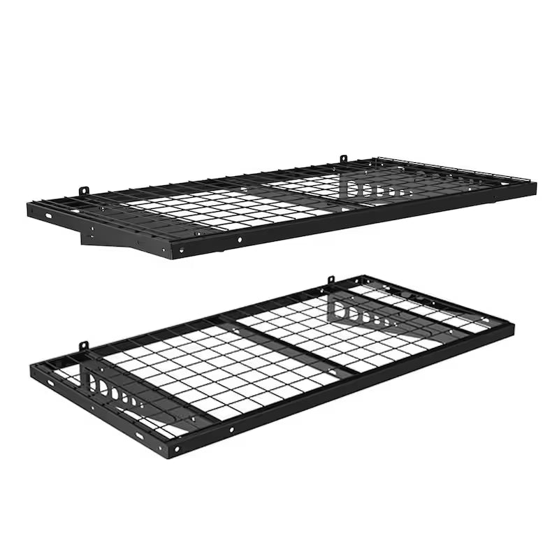 Heavy Duty Wall Shelf with Brackets in Black C4901
