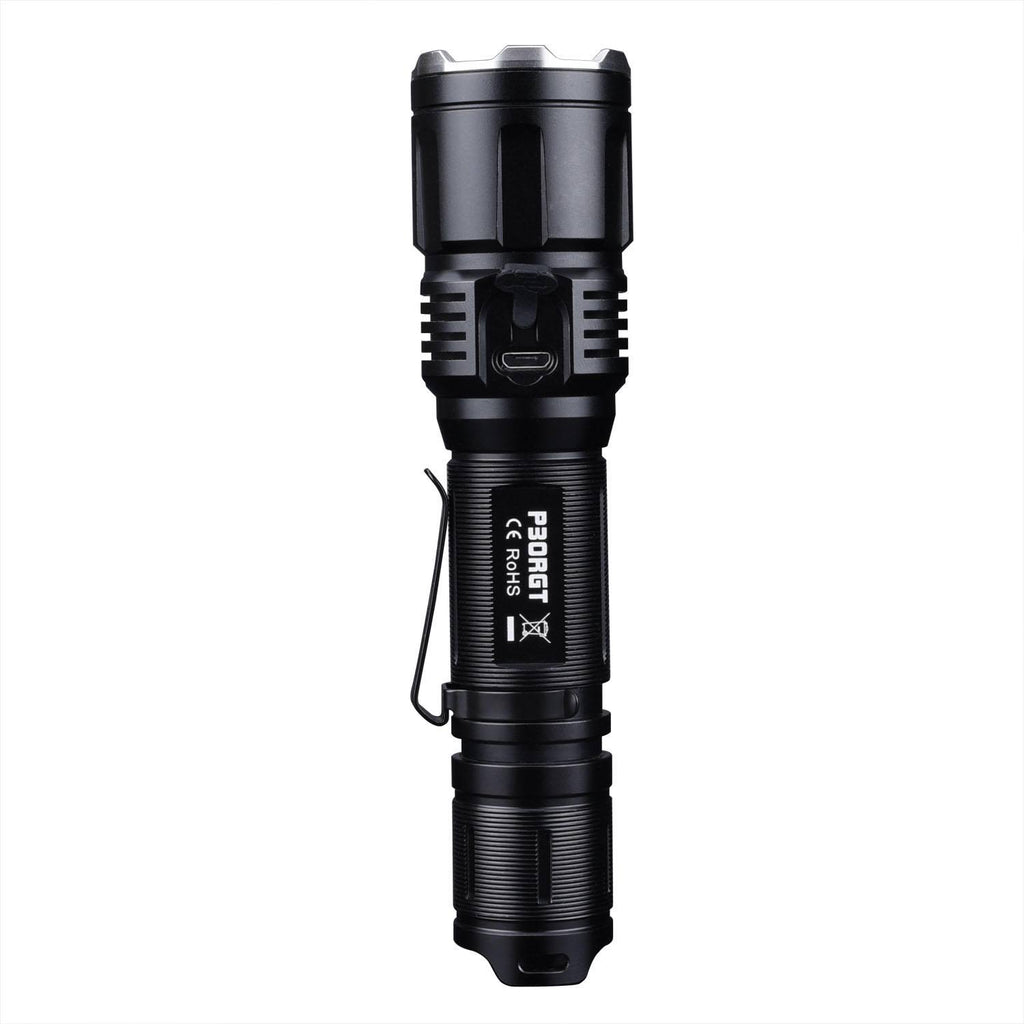 P30RGT USB Rechargeable Portable Tactical LED Flashlight 18650 Mini Torch Y36812