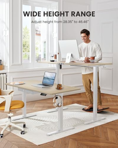 Electric Standing Desk with Drawer, 48 x 24 Adjustable Standing Desk with Storage F352694