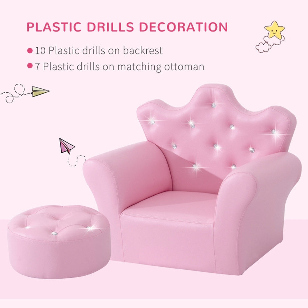 Kids Sofa Set with Footstool H89730