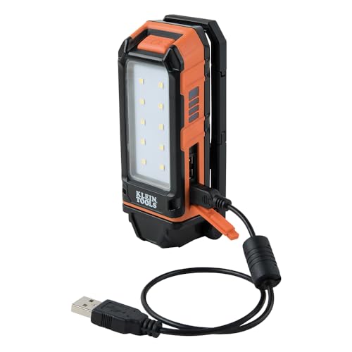 Rechargeable LED Flashlight Worklight with Kickstand and Carabiner K16748