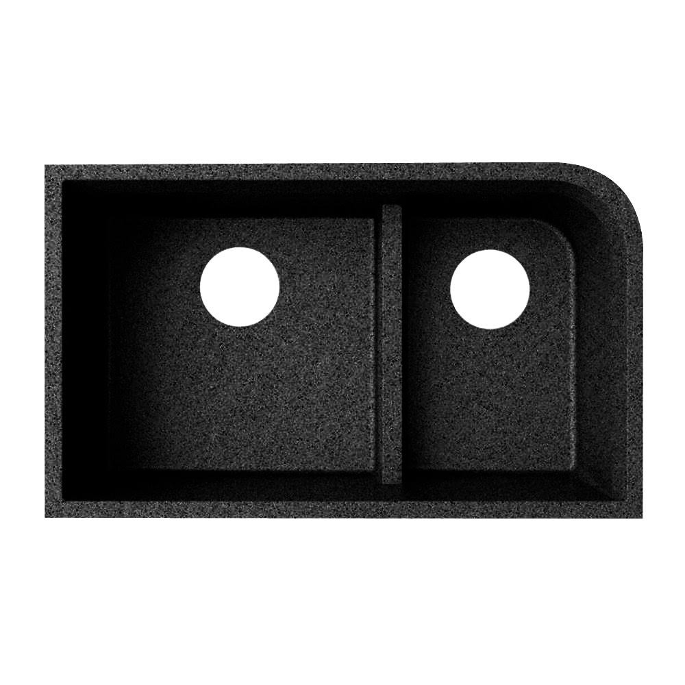 Metallico Double-Basin Granite Undermount Kitchen Sink I774558