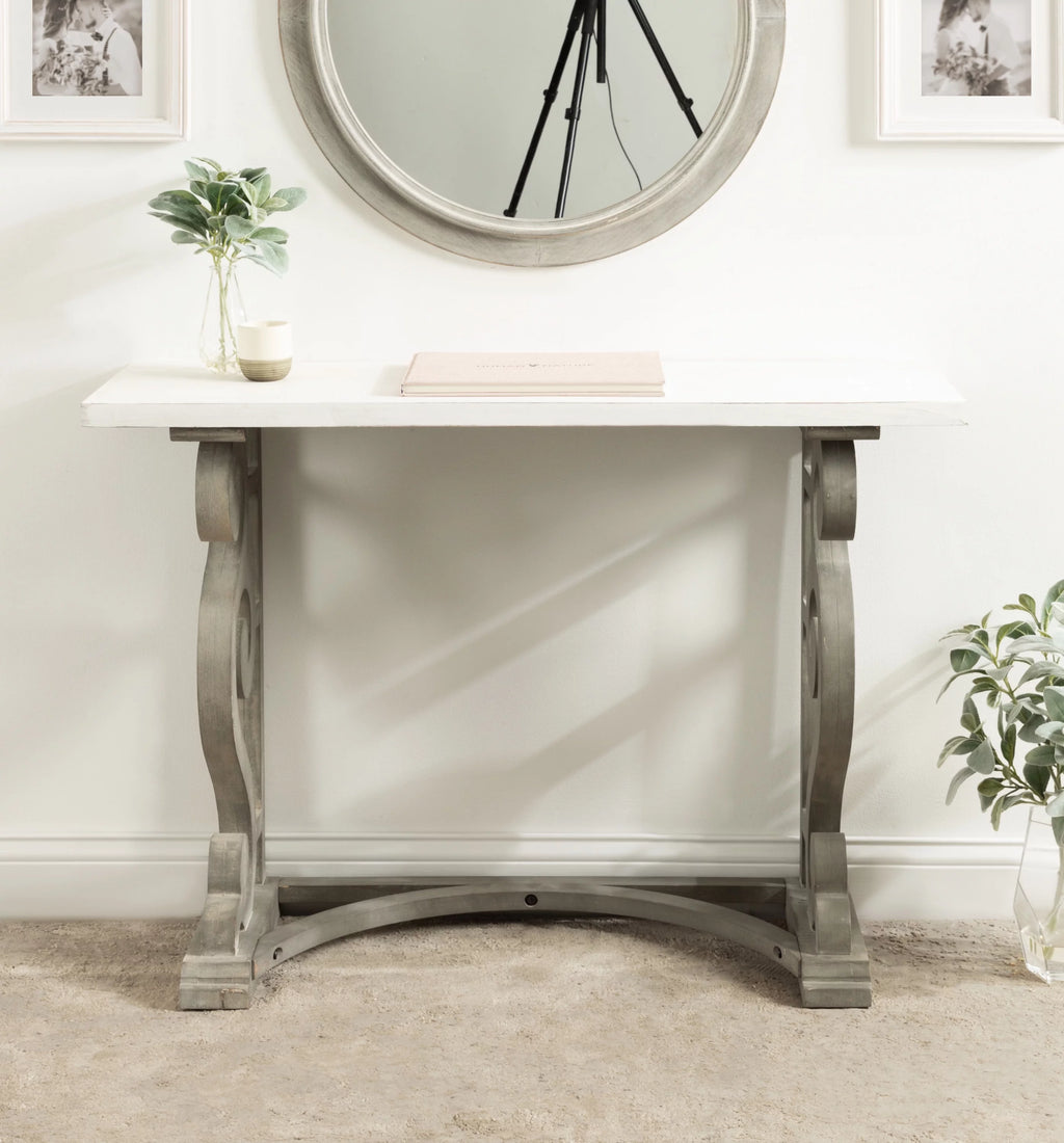 Solid Wood Farmhouse Console Table E760