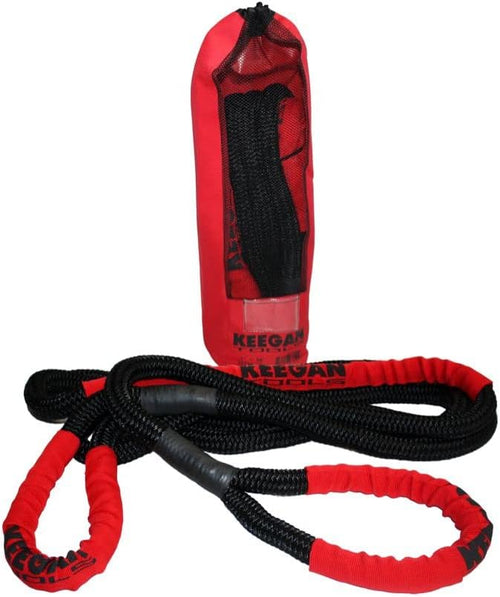 1" x 30' Kinetic Recovery Rope 30,250 lbs Breaking Strength Tow Strap D4863